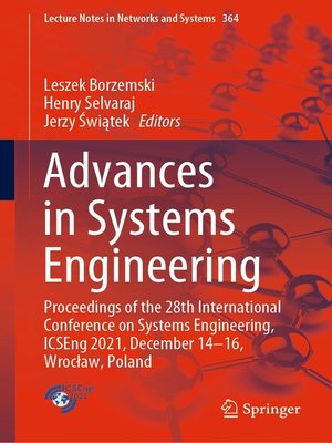 cover image of Advances in Systems Engineering